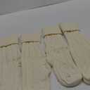 VIBILIA Christmas Stockings 4 Pack, 18 Inches Large Size Knitted Xmas Stocking for Fireplace, Holiday Party Decorations (White 4pcs)