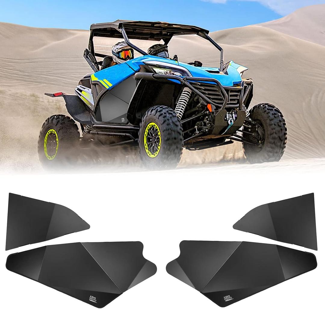 KEMIMOTO Aluminum Lower Doors Inserts Compatible with CFMOTO ZForce 950, Lower Half Door Insert Panels Style Frame Replacement 5BY#-807000-1000 Compatible with 2020 2021 2022 2023 2024 ZForce 950