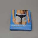 Hernia Belts for Men Inguinal, Hernia Support for Women and Men, Hernia Truss for Left or Right Side, Groin Belt, Adjustable Waist Strap with Removable Compression Pads (Large, Black)