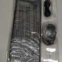 Wireless Keyboard and Mouse Combo, RGB Backlit, Rechargeable & Light Up Letters, Full-Size, Soft Typing, Sleep Mode, 2.4GHz Quiet Keyboard Set for Mac, Windows, Laptop, PC, Trueque (Black)