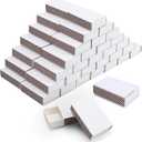 Hokoad 120 PCS Blank Matches Containers DIY Match Holder Blank Match Storage Boxes with Double-Sided Striker for Wedding Bridal Baby Shower Birthday Party Favor, No Matches