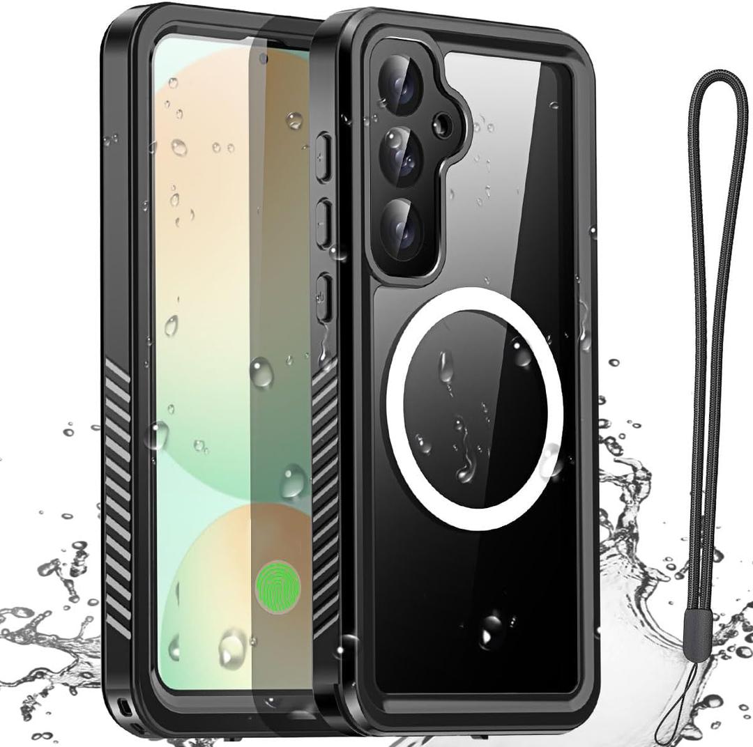 AICase Waterproof Case for Samsung Galaxy S24 FE with MagSafe Snowproof,Dustproof and Shockproof,IP68 Certified Real 360 Full Body Protection Fully Sealed Underwater Cover for Samsung S24 FE 5G