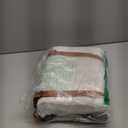 2-in-1 White Picnic Blanket, Extra-Large Waterproof Picnic Mat,Outdoor Blanket for Camping, Beach, Park,Portable Double-Layer Design (71"x71",T-Grid)