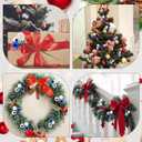 10 Pcs Christmas Ball Ornaments 7.9 Inch Red Green Gold Christmas Tree Picks for Holiday Wedding Vase Fillers Xmas Tree Topper DIY Wreath Crafts Decor (White,Silver,Blue)