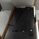 Panana Modern 43.3" Entertainment Center TV Stand with 4 Open Shelves, for 50 Inch TVs, Media Console for Living Room, Bedroom (Black)