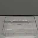 Rectangular Clear Acrylic Tissue Box, Big Box Covers Square, Bathroom Facial Napkin Box Holders, Table Clear Dryer Sheet Dispenser for Bathroom, Kitchen and Cars