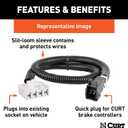 CURT 51436 Quick Plug Electric Trailer Brake Controller Wiring Harness, Select Ford F150, F250, F350, F450, F550 Super Duty, Lincoln MKT, Navigator
