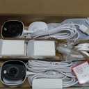 AOQEE 2K Cameras for Home Security-Outdoor/ Indoor Camera for Dog/ Cat/ Pet/ Nanny/ Baby, Color Night Vision, White Light, Siren, 24/ 7 SD Recordings, Works with Alexa/ Google Home, C1 (C1-White-4pack-2.4G)