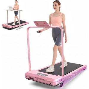 ANCHEER Walking Pad with Incline - Under Desk Treadmill with Handle Bar