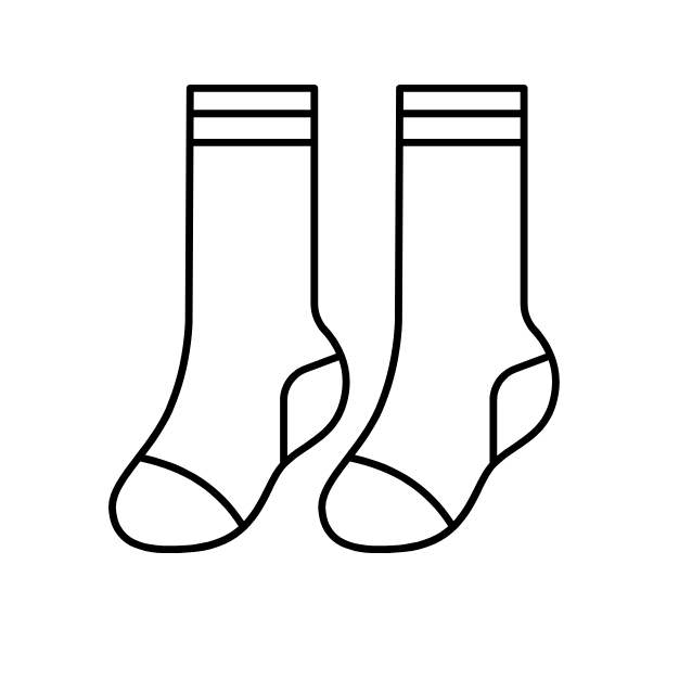 Kid's Cute Socks Neutral Thin Cotton Knit Crew Socks, Size XS