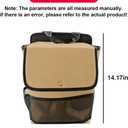 Craedli Foldable Car Backseat Organizer Shoe Storage Box Hanging Bag(Beige)