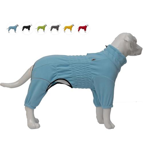 Warm Winter Dog Coat - Windproof & Fleece, Zippered Closure - Small to Large Dogs - Turquoise, Small Warm Winter Dog Coat - Windproof & Fleece, Zippered Closure - Small to Large Dogs - Turquoise, Small