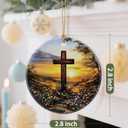 Christmas Ornament, Christian Cross Ornaments, Xmas Decor, Christmas Tree Ornaments, Xmas Decorations for Tree, Holiday Ornament, Cross Gift, Christian Gift, Religious Spiritual Gifts