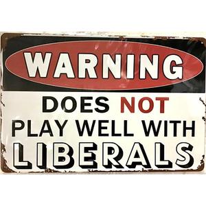 Vintage Funny Sarcastic Metal Tin Sign Man Cave Signs Bar Warning Wall Decor Garage Gifts For Men 12 x 8 Inches