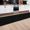 Runner Rug for Hallway, 2x10 Feet Non-Slip Washable Black Long Area Rug Runners for Hallways Bedroom, Soft Modern Comfy Memory Foam Runner Rugs Indoor Carpet for Kitchen Entrance Living Room