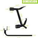 2023-2026 Street Glide Road Glide Saddlebag Guard Crash Bar Compatible with Harley Davidson Touring FLTRX FLHX FLHXU FLTRXSE FLHXSE FLTRXSTSE Black Tip-Over Bar with Support Rails