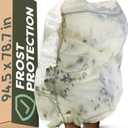 Plant Covers Freeze Protection 79x95 - Extra Large - Winter Blanket with Drawstring & Zipper - Thickened Frost Cloth for Outdoor Plants, Trees & Shrubs