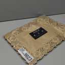 Juvale Paper Placemats - 15.5 x 11.7 in, Brown, 100-Pack - Disposable Lace Doilies for Wedding Tables & Parties