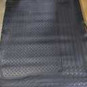 PIC AUTO Heavy Duty Rubber Trunk Cargo Liner Floor Mats, Trimmable to Fit for Car, SUV, Van, Trucks (Large, Black)