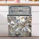 Dishwasher Magnet Sticker Cover Panel Decal Refrigerator Magnetic Sticker Decorative for Kitchen Decoration,Fridge Door Cover,Home Appliances Decor Stickers 23"x26"