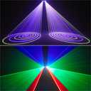 Animation Laser Light DJ Light, WorldLite Stage Party Lazer 3D RGB Full Color with DMX512, Music Sound & Remote, Great for Club Party Disco Lights Bar Wedding DJ Stage Lighting