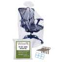 Wowfit 5 CT 45x65 inches Extra Large Clear Plastic Bags Perfect for Car Seat, Luggage, Suitcase, Stroller, Chair, Kids Bike and Attic Storage (3 Mil Flat Bags)