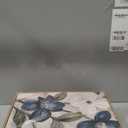 NINEASO Rustic Floral Framed Wall Art  Elegant Blue White Flowers Canvas Pictures Green Leaves Painting Artwork for Living Room, Office & Home Wall Decor 24 x 16in * 3, Natural Wood Frame