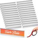 Leifide 24 Pack Name Plates for Doors, 2 x 8 Inches Aluminum Office Name Plate Holder for Wall, Meeting Room, Office, Business Department, Desk, Warning Area