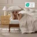 Bedsure 100% Washed Cotton Duvet Cover Full Size - Oatmeal Minimalist Bedding Set Linen Like - PureWoven Plain Simple & Soft Comforter Cover for All Seasons (Oatmeal, Full, 80"x90")
