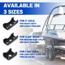 Lonffery Trailer Axle Spring Perch Seats for 2-3/8" Round Axles, Supports 3500lbs Trailer Axle, 4-Pack for Tube Mount
