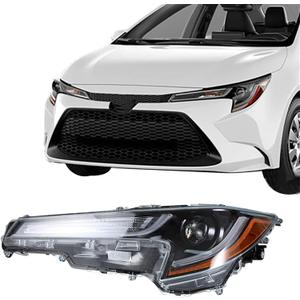 LABLT Driver Side Headlight Assembly Replacement for Corolla 2020 2021 Left Side Headlamps Assembly Replacement for 8115002S30 TO2502286