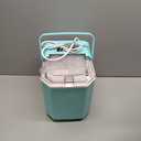 ZAFRO Countertop Ice Maker, 26.5Lbs/24H, 9 Bullet Cubes in 6 Mins, Self-Cleaning Portable Ice Machine with 2 Ice Sizes (S/L), Quiet Compact Design, Double Handles, for Home, Party, RV, Camping, Green