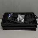 Large Power Tool Organizer Wall Mount,4 Layers Heavy Duty Metal Loads 400lbs,Power Tool Shelf Battery Storage with 8 Cordless Drill Holder,Utility Racks for Garage Workshop (Black)