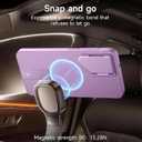 SURITCH for Samsung Galaxy S26 Phone Case, Magnetic Protective Cover with Camera Cover & Adjustable Metal Kickstand for Galaxy S26 -Taro Purple
