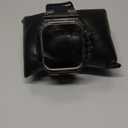 DGYSG Translucent Designer Hard Case with Band for Apple Watch Series 8 7 45mm / SE 6 5 4 44mm, Luxury Crystal Clear Rugged Military Protective Bumper Tactical Heavy Duty Protection for iWatch, Black