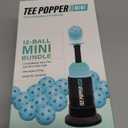 Bandit Sports Baseball Training Mini Tee Popper Bundle, Hitting Tee for Perfect Swings, Batting Equiptment for Practicing Hitting Without a Pitcher (12 Popper Balls Included)