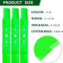 48 Inch Deck High Lift Mower Blade Fit John Deere L120 L130 L2048 L2548 1948 2048 2148 Lawn Mower Replaces OEM GX20250 GY20568 GX20819
