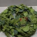 Extra Thick & Lush - 9 Ft by 12 Inch Prelit Christmas Garland with 50 Lights Timer, Real Touch Cedar Garland, 175 Tips Realistic Soft Battery Operated Red Berry Pinecones Xmas Garlands Indoor Outdoor