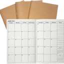 A5 Planner Jan 2026 - Jun 2027, Travelers Notebook Inserts, Travelers Notebook Calendar, Weekly and Monthly Calendar, 100gsm Paper, 8.3 x 5.5 in, Set of 3