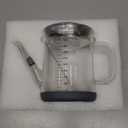 Baffect Glass Fat Separator, Bacon Grease Container with Strainer, Frying Oil Storage Can for Cooking (1L /4 Cups)