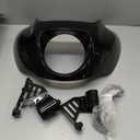 FATECIM Headlight Quarter Fairing with 9" Smoke Windshield & Bracket Mount For Harley 2018-2020 2025 Street Bob FXBB, 2021-2024 Street Bob 114 FXBBS, 2020-2024 Softail Standard FXST