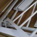Baby Gate No Drilling, 29"-40" Auto Close Dog Gate Indoor for Doorways & Stairs, Pressure Mounted Adjustable Pet Gate, Easy Walk Through Child Gate for Children & Pets Stroller Friendly, White