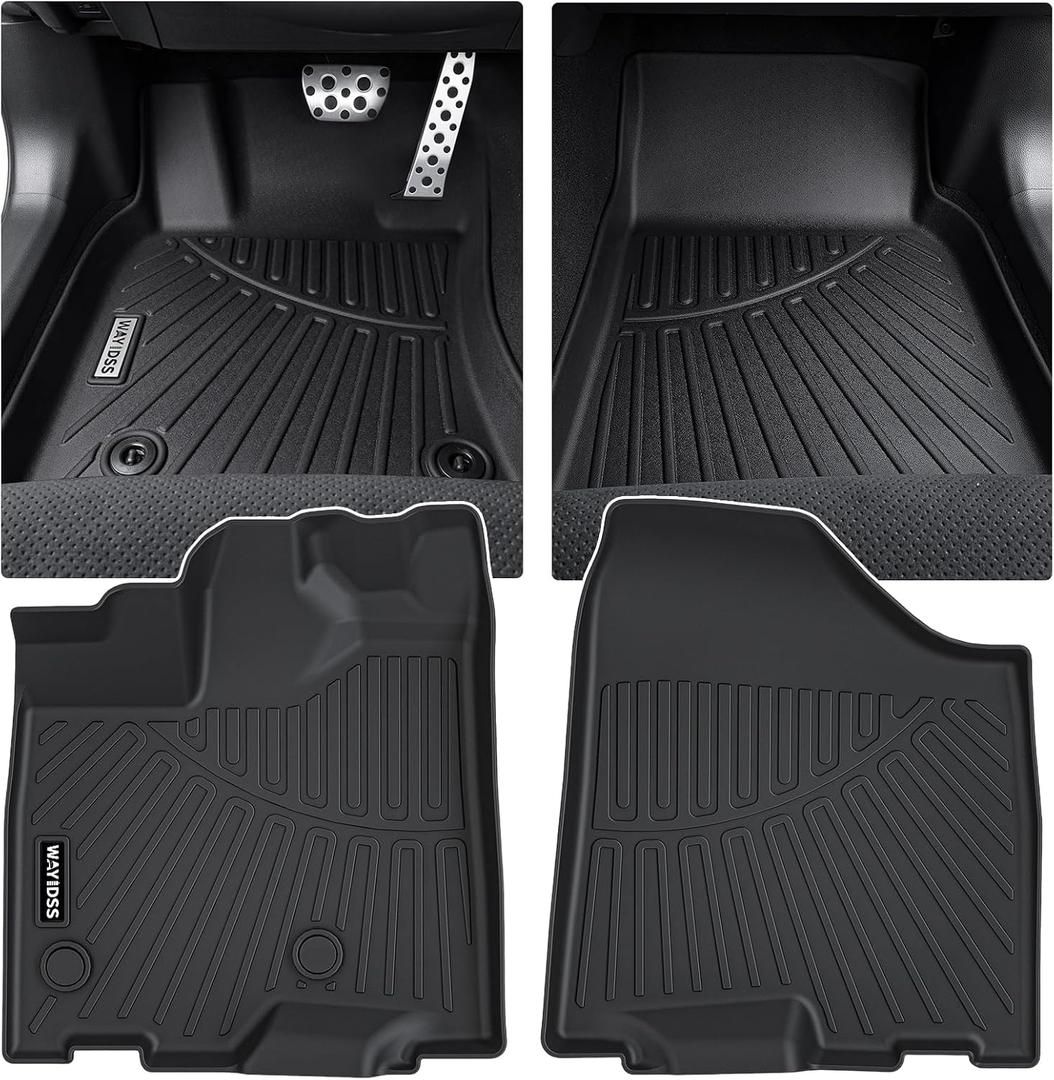 Floor Mats for Toyota Sienna 2020 2019 2018 2017 2016 2015 2014 2013 Fit L LESEXLELimited TPE All Weather Protection Full Coverage Front Liner for Sienna