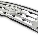 HECASA Front Bumper Grill Compatible with 2009-2012 Ford F150 9L3Z8200D FO1200511 Bumper Guard Cover Hood Grille Shell Chrome Silvery