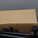 Sakugi Metal Clothes Rack - Double Rod Clothing Rack with Fixed Design and Rolling Wheels, Coat Rack with Built-In Shelf for Closet Organizers and Storage (38.5" x 16.9" x 59.0", Black)