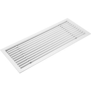 PATIKIL 20x8 Inch Linear Bar Air Vent Grille, 1 PCS Removable Aluminum Register Vent Cover Grille Air Diffuser for Ceiling, Sidewall HVAC Air Supply and Return, White