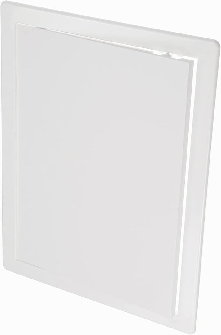 Vent Systems White ABS Plastic Access Panel 10 x 13 Inch (Cut-Out) - Access Door for Drywall, Wall, Ceiling - Electrical, Plumbing Service Wall Hole Cover - Inspection Door - 11 x 13.7 Inch (Outer)