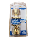 Atlas Tulip Polished Brass Bed & Bath Interior Door Handle Locking Turn-Button48