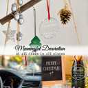 2 x Colleagues Christmas Glass Ornament - Colleague to Friend Ornaments for Work Teams, Besties, Coworkers, Men, Women - Chance Made Us Colleagues Crystal Keepsake