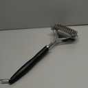 SUNRISE High Grade Stainless Steel BBQ Grill Brush with Scraper, Bristle Free, Extra Strong 3 Rows Brush Head, Bristle Free Design